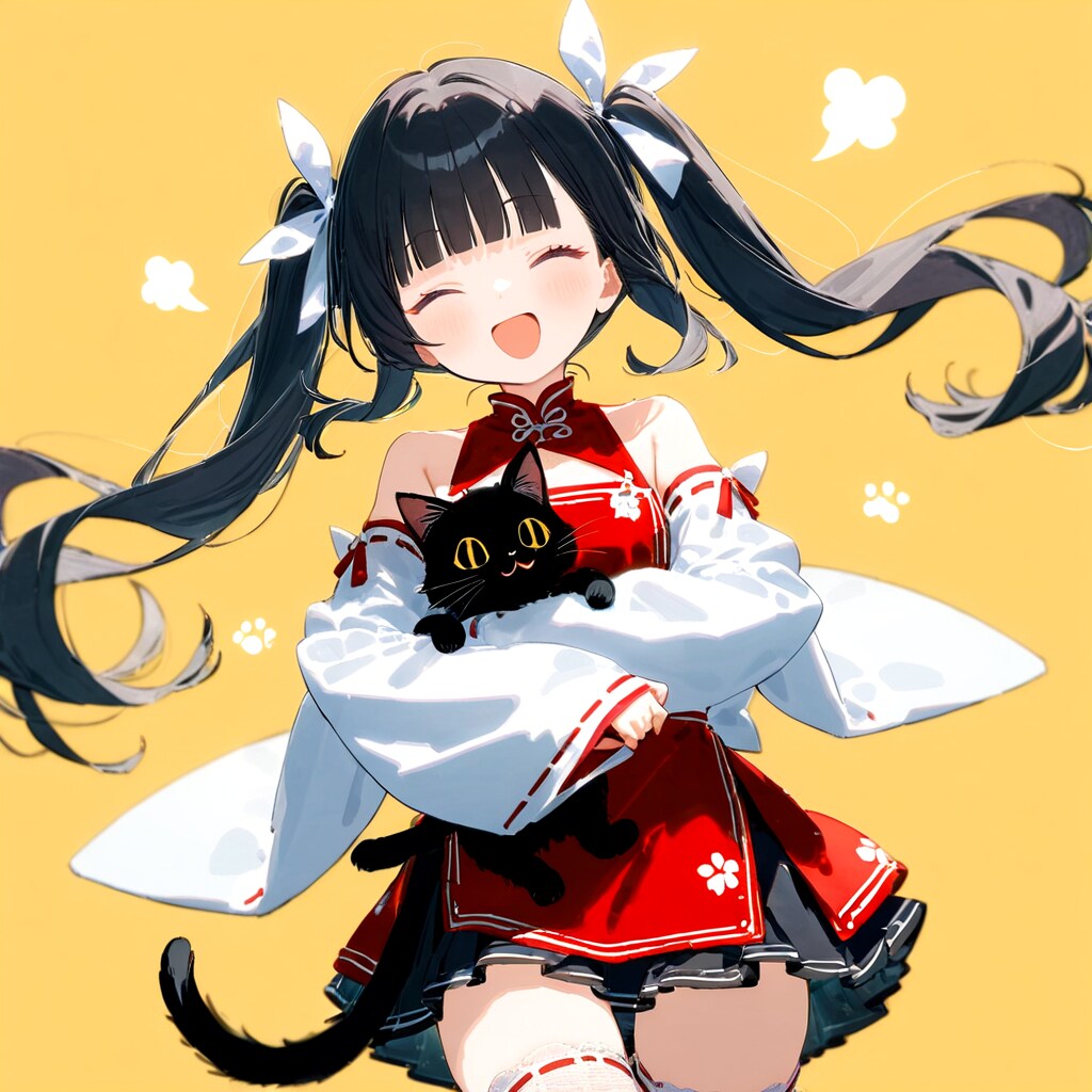 黒猫 | の人気AIイラスト・グラビア