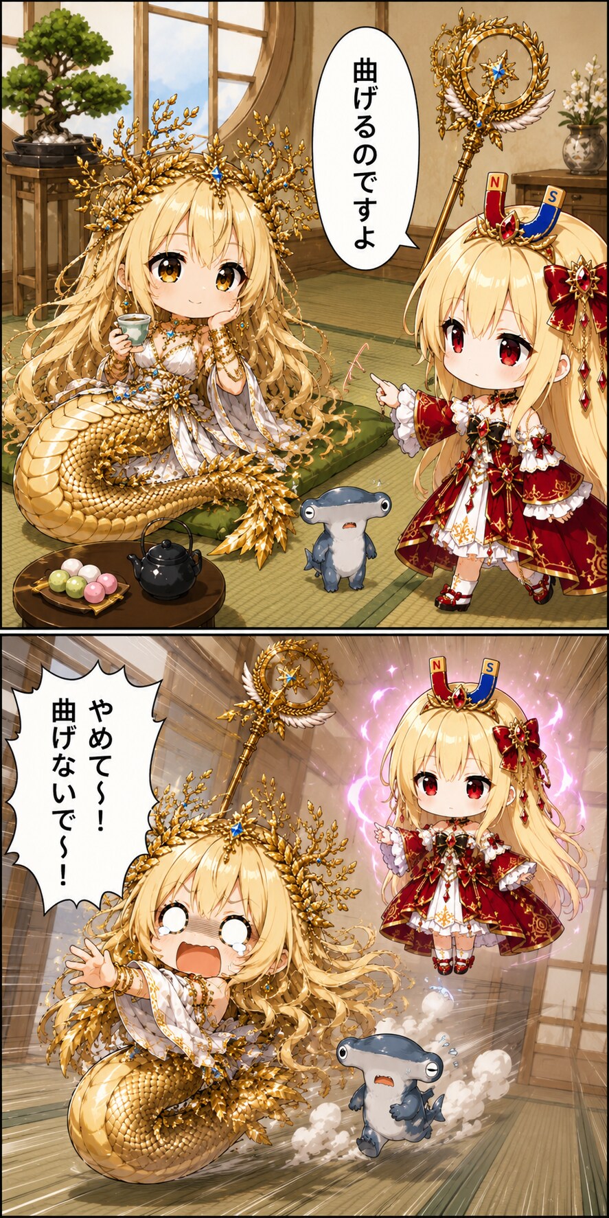 神様だって曲げるのですよ。でもこんにゃくだけは勘弁なのですよ。
