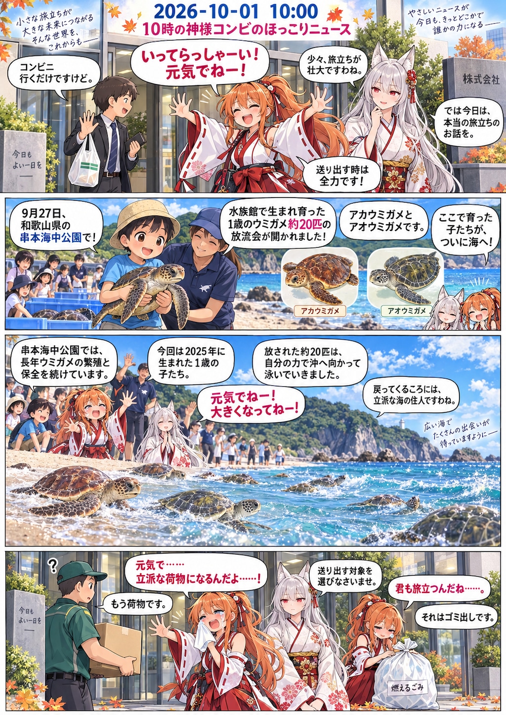 毎日漫画　10時　ほっこりニュース