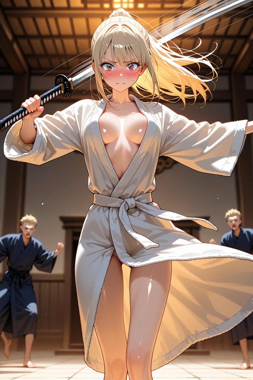 旦那さま、どこに逃げるんですか？