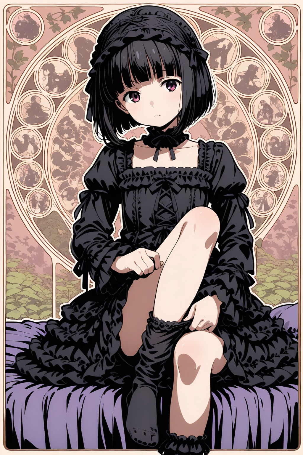 ゴスロリ少女 | の人気AIイラスト・グラビア