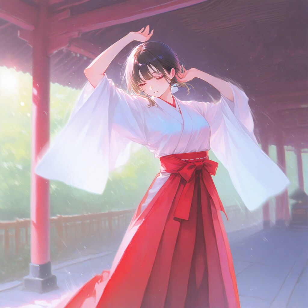 巫女さんの踊り