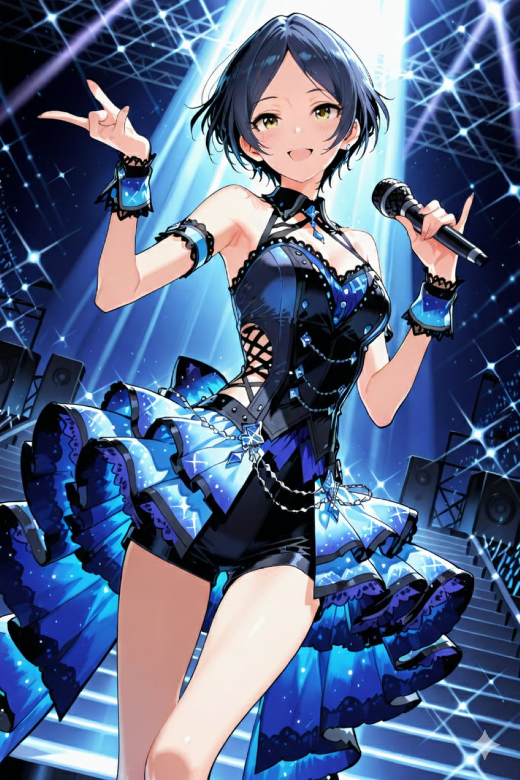 【コンサート】速水奏　by #PHOENIX 新作衣装「Euler a」Ver. | の人気AIイラスト・グラビア