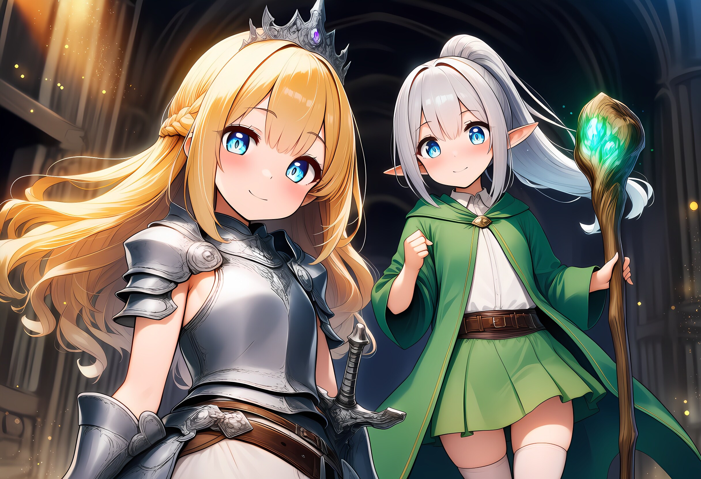 金髪王女とエルフ魔術師