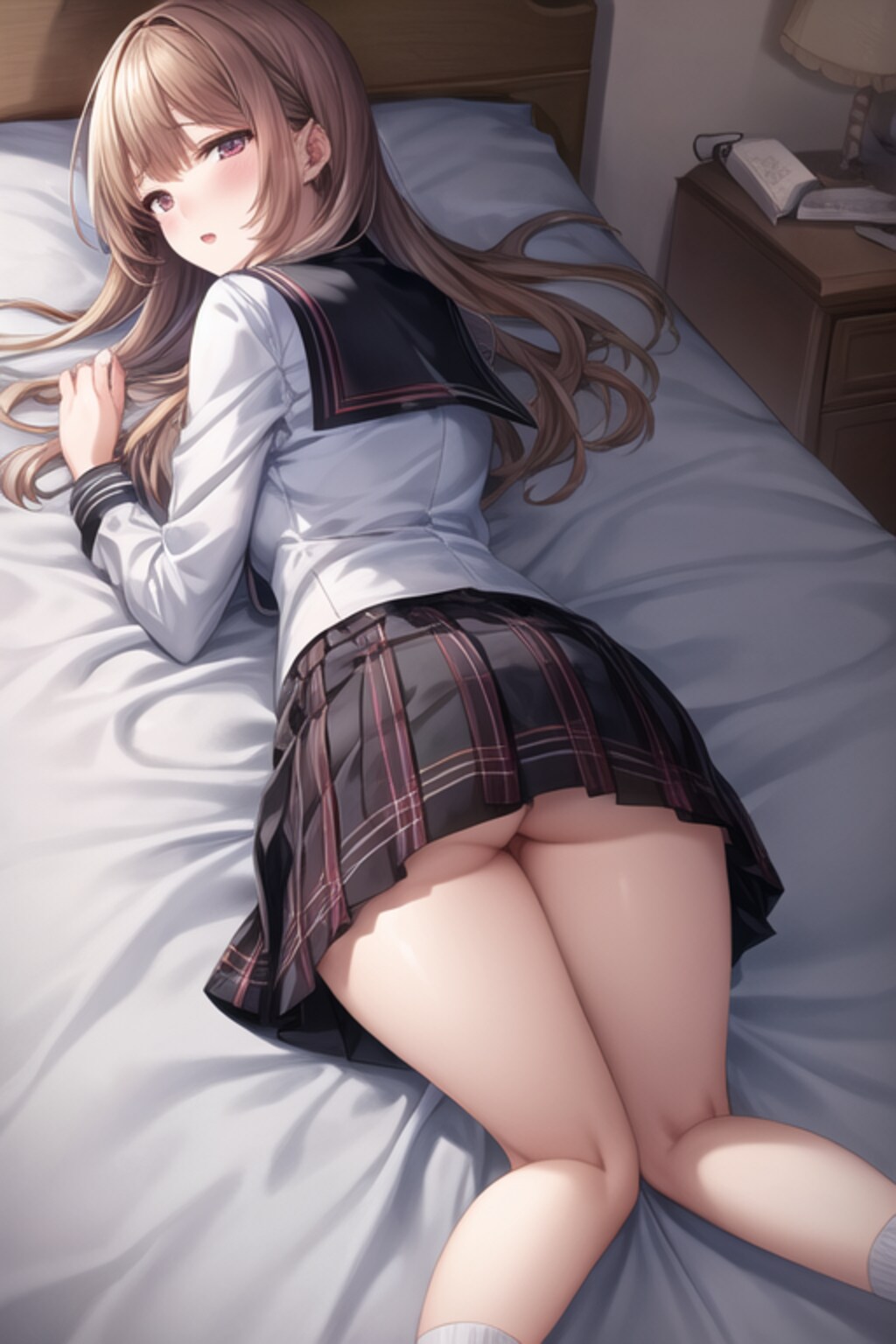 お尻(自室)