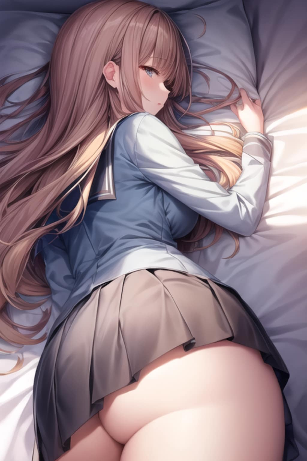お尻(自室)