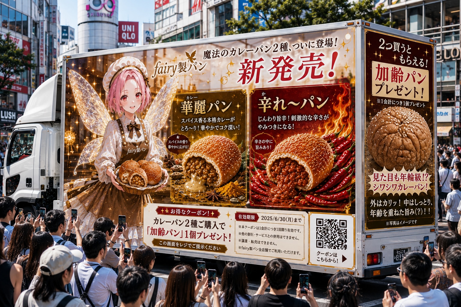 アドトラック「fairy製パンのカレーパン」