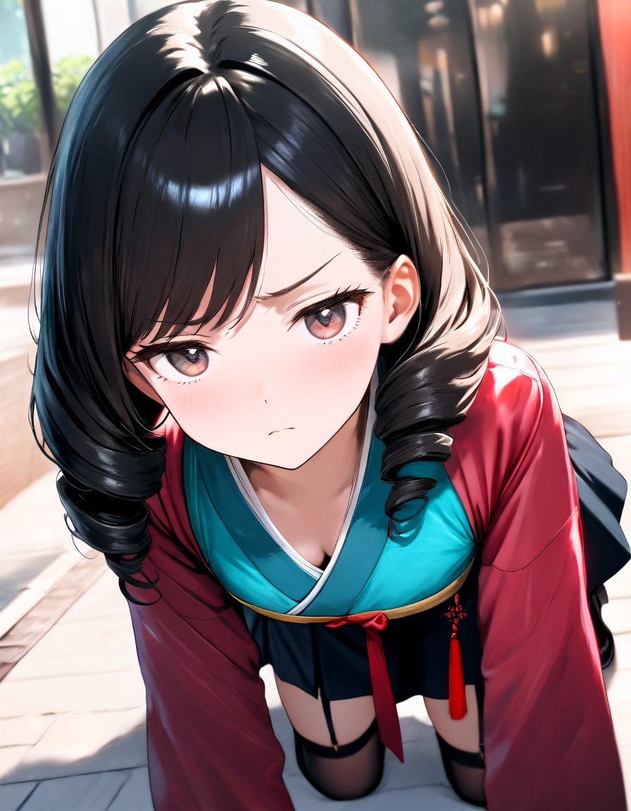 不機嫌ミニスカ和装 | の人気AIイラスト・グラビア