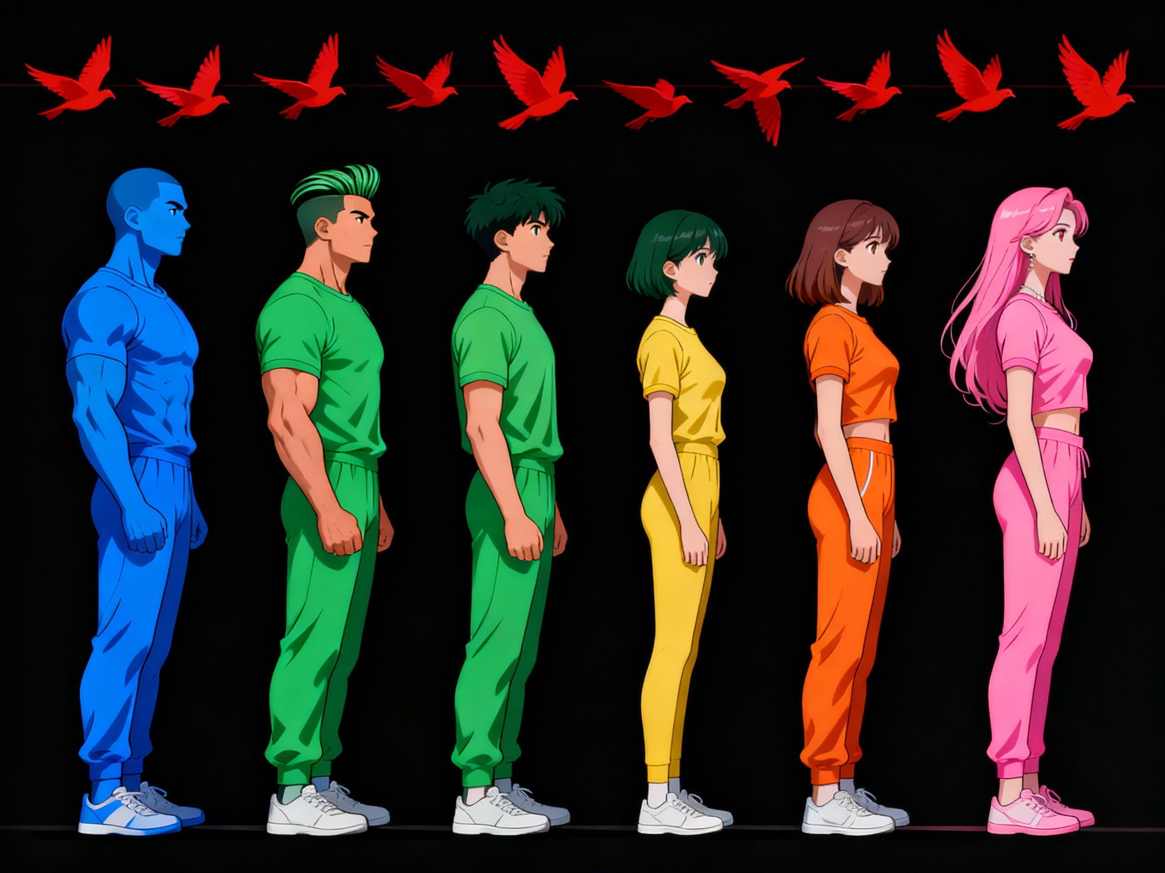 整列 1 | の人気AIイラスト・グラビア