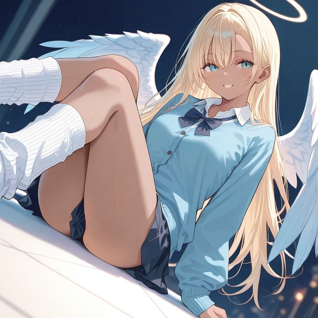 ルーズソックスを履いた褐色ギャル