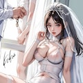 花嫁の卑猥なウェディングフォト／別世界の雑誌紹介 3枚目