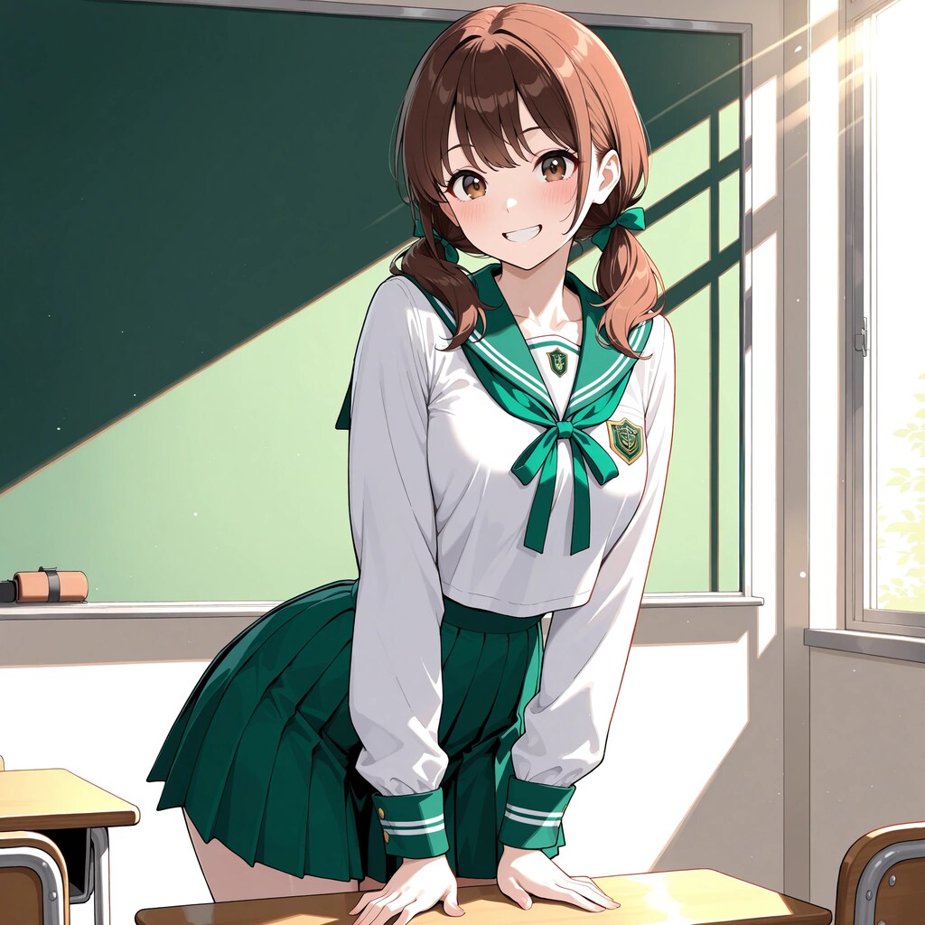 おさげの絵海ちゃん