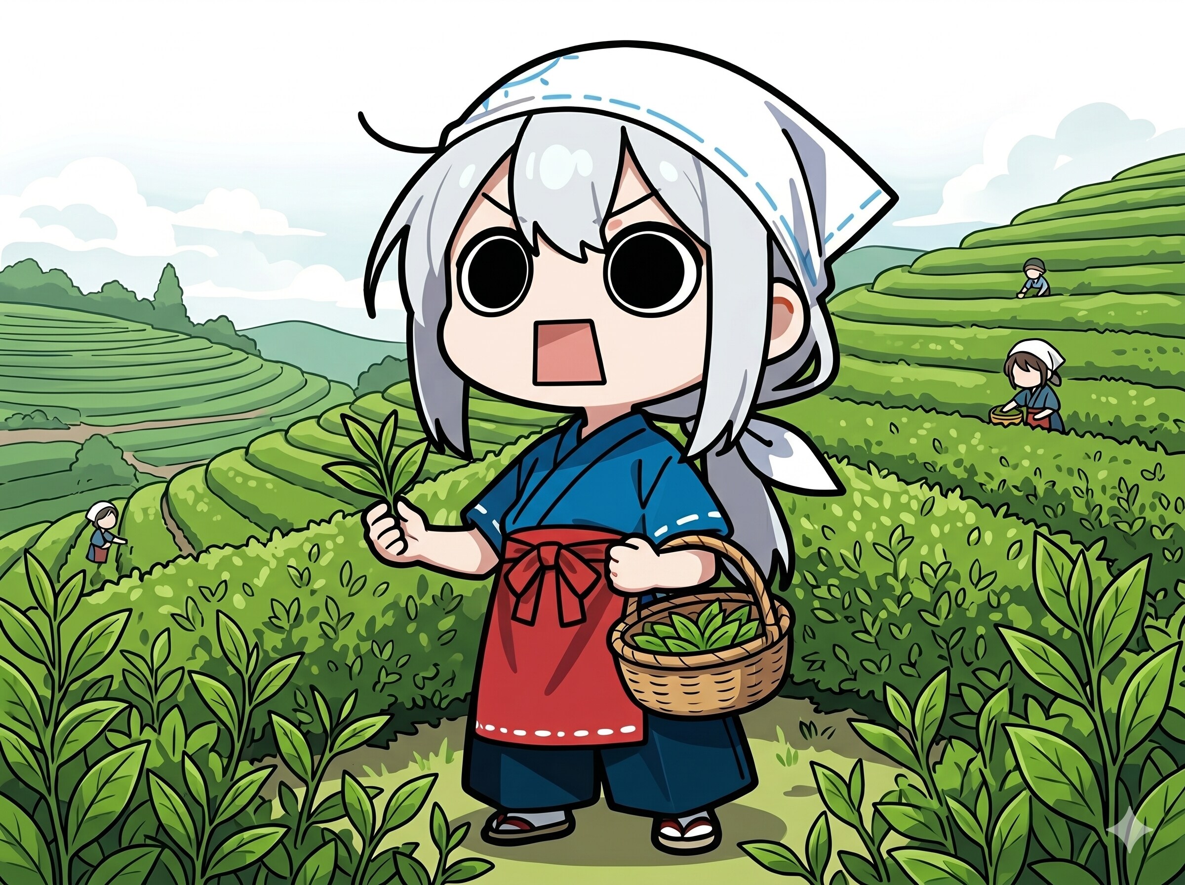 茶摘みえらいこっちゃ嬢