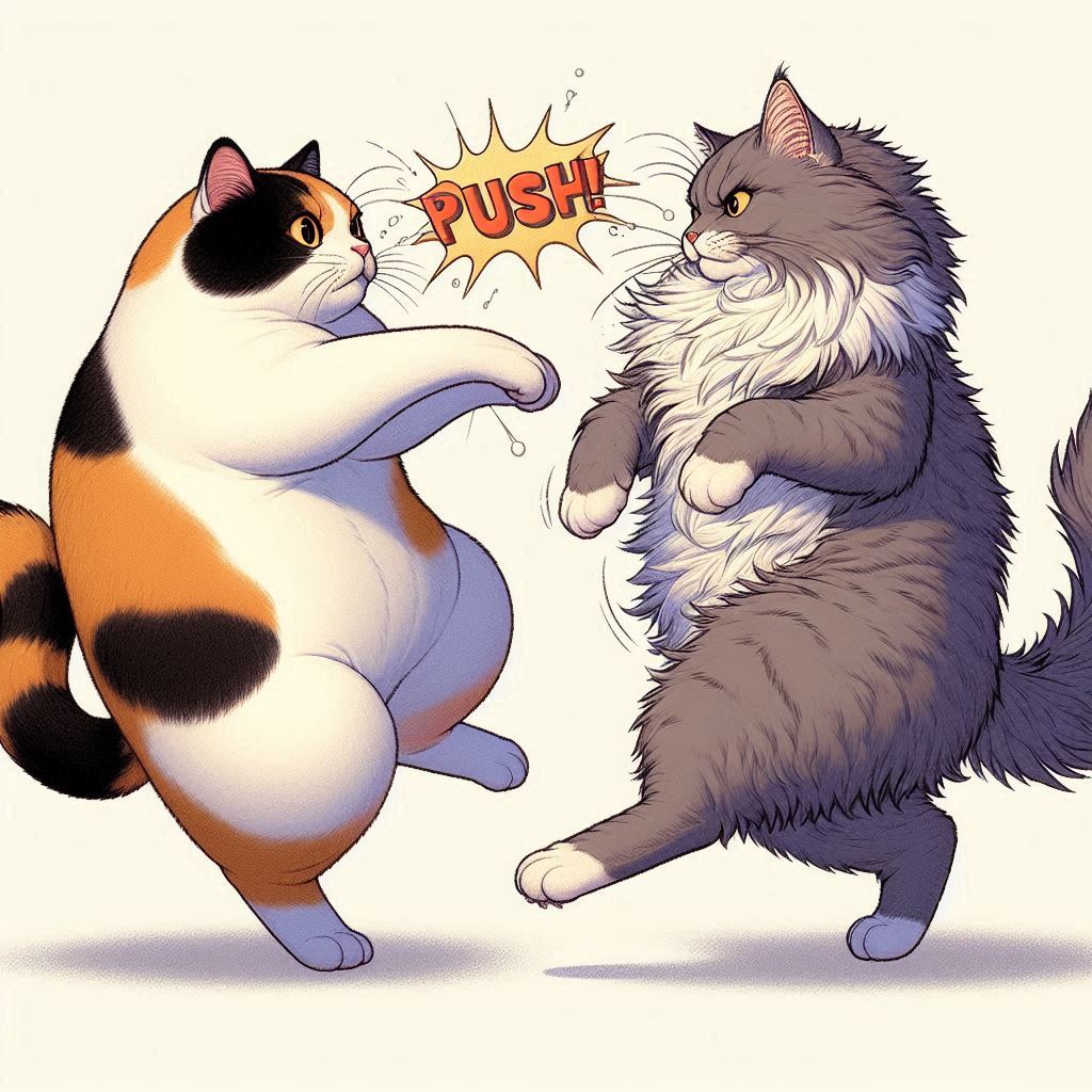 ５猫パンチ合戦 | の人気AIイラスト・グラビア