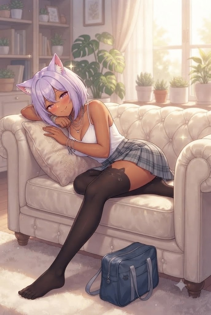 艶っぽい制服日焼けギャルのシスからの告白