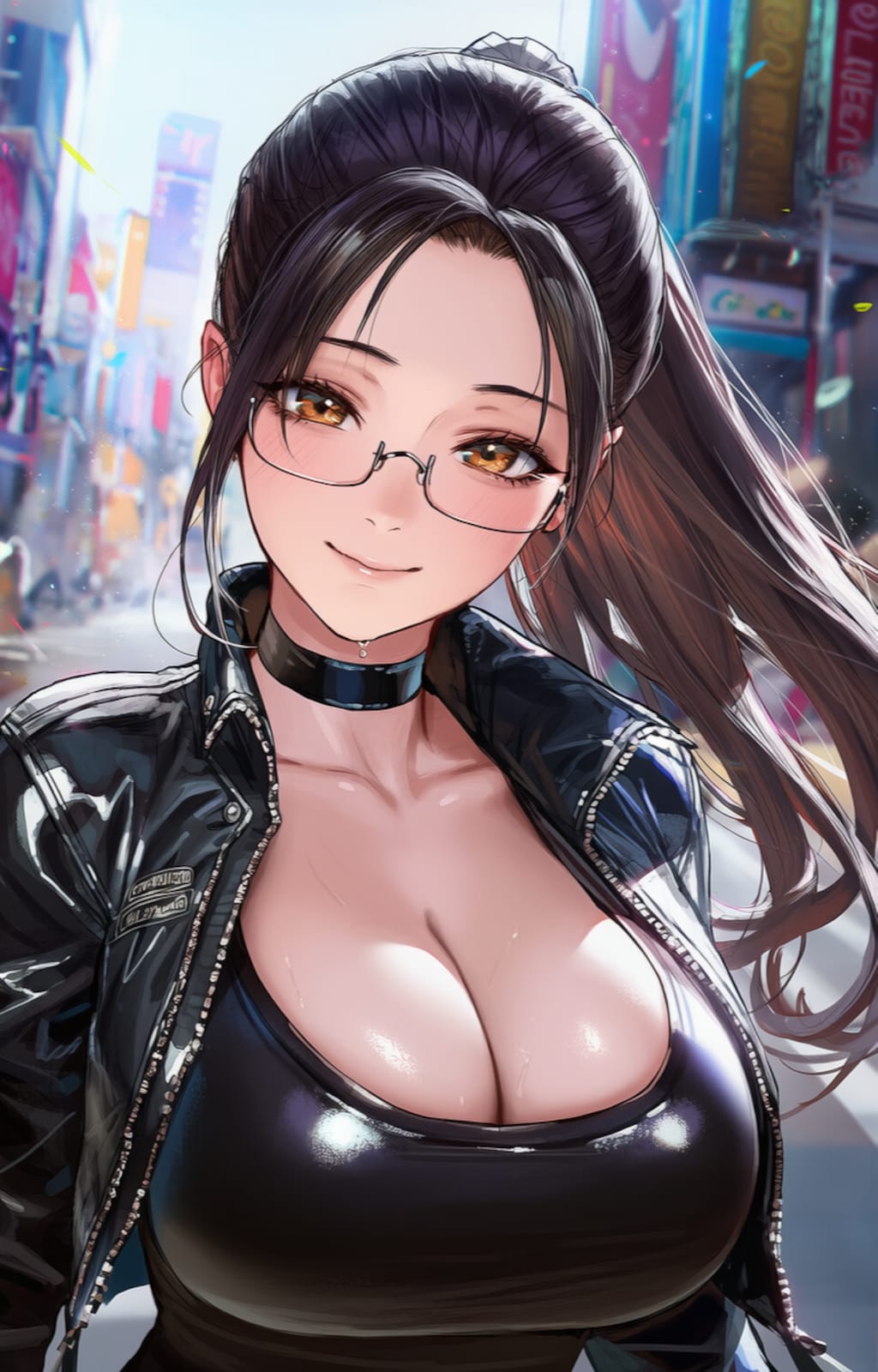 ライダースの似合うママ☺️♥️