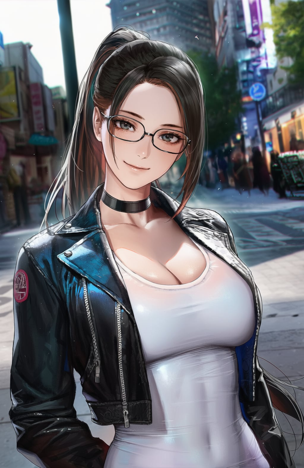 ライダースの似合うママ☺️♥️