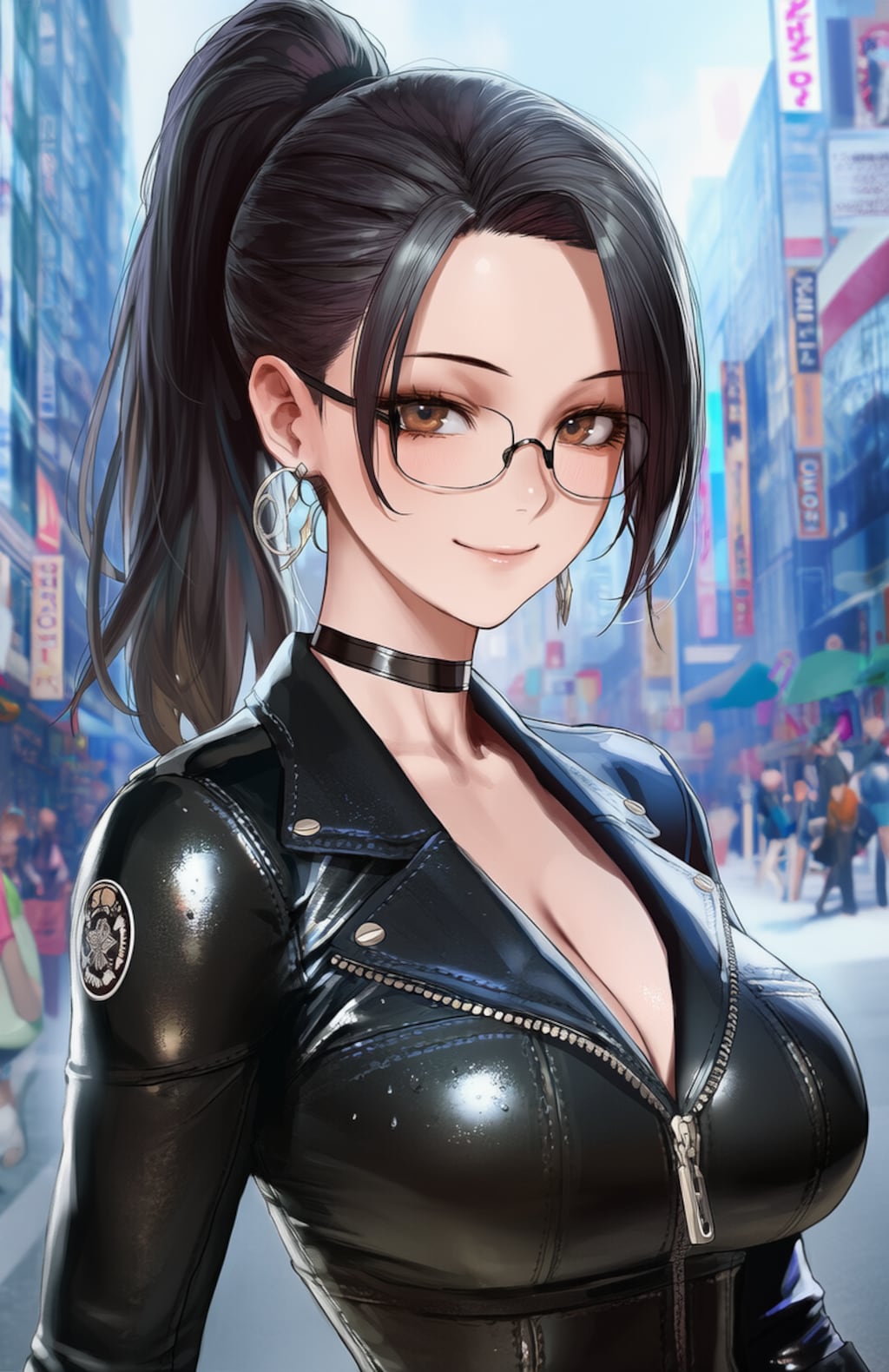 ライダースの似合うママ☺️♥️