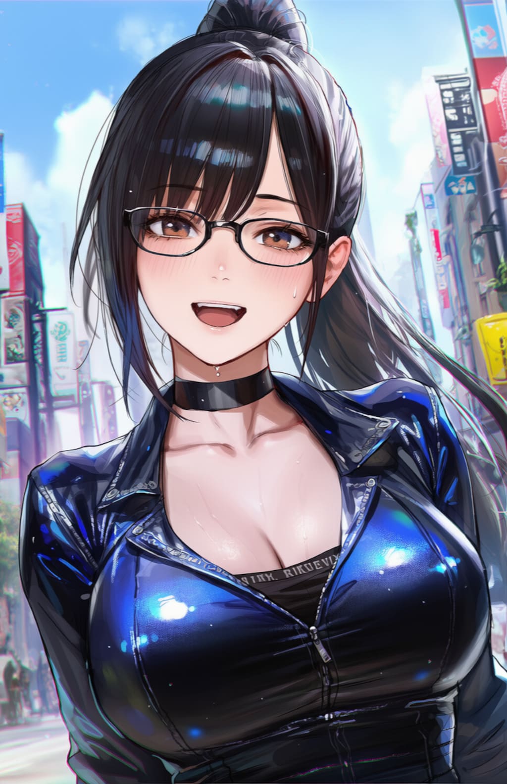 ライダースの似合うママ☺️♥️