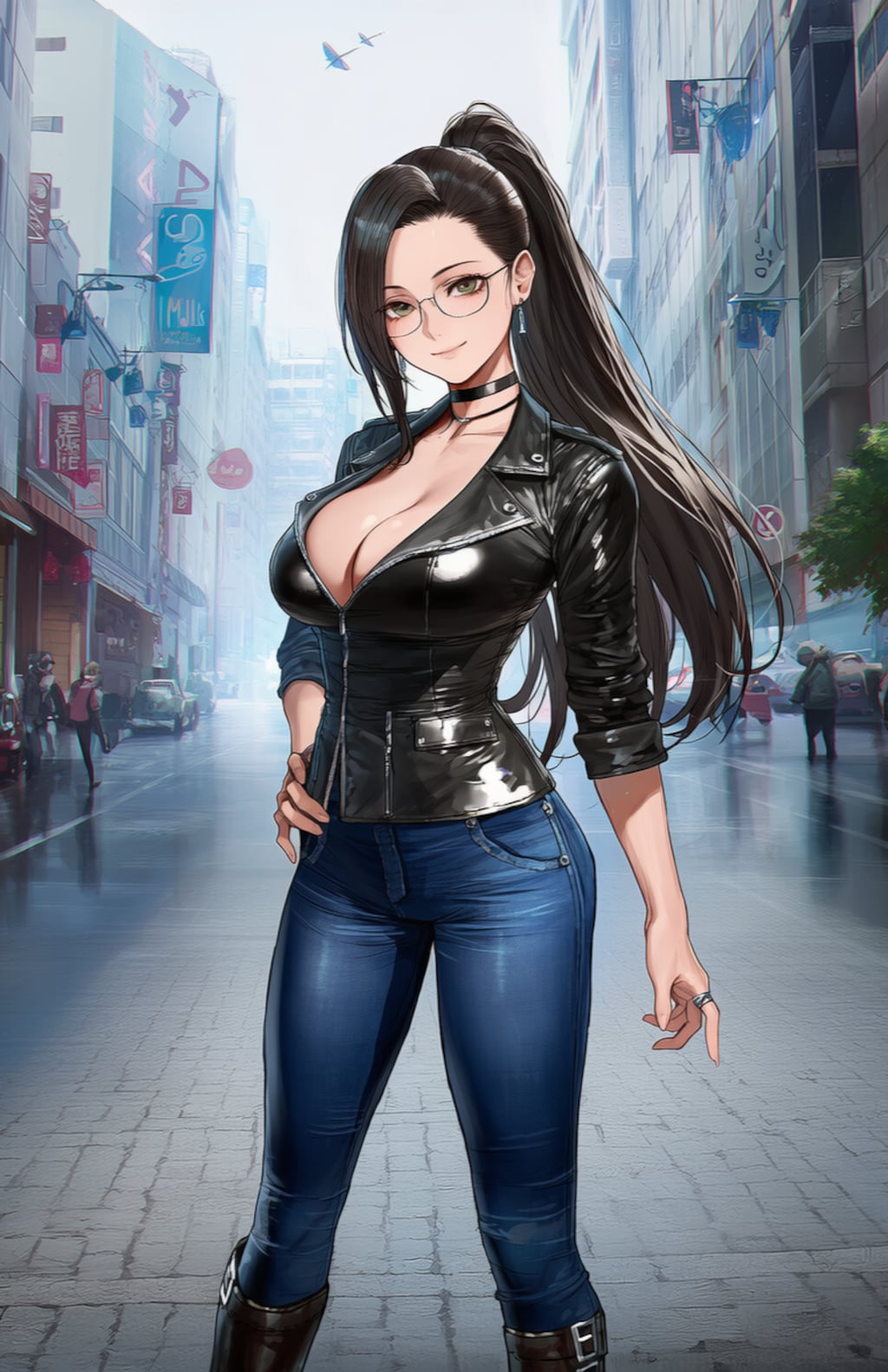 ライダースの似合うママ☺️♥️