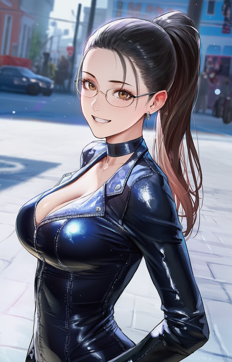 ライダースの似合うママ☺️♥️