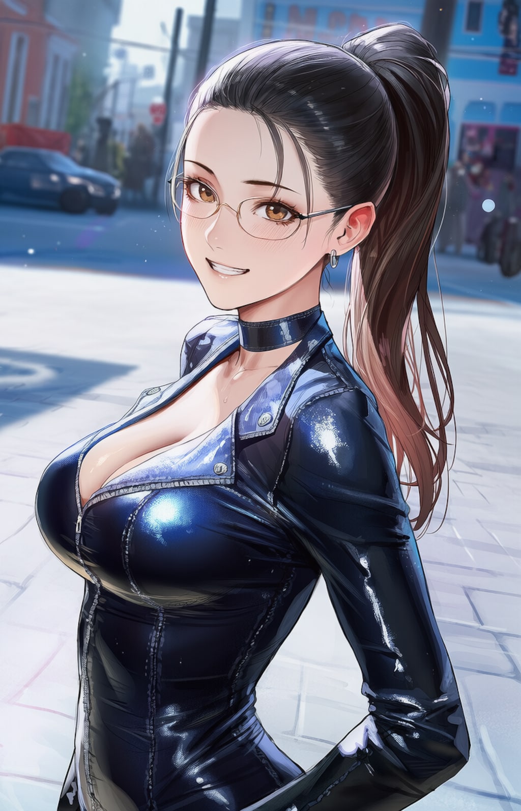 ライダースの似合うママ☺️♥️