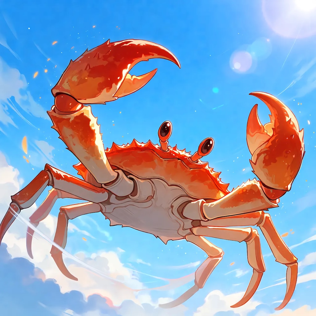 ［リメイク］空を飛ぶ蟹