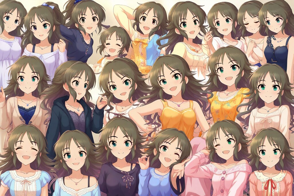 簡単呪文で、「アイドルマスターシンデレラガールズ」を生成してみた