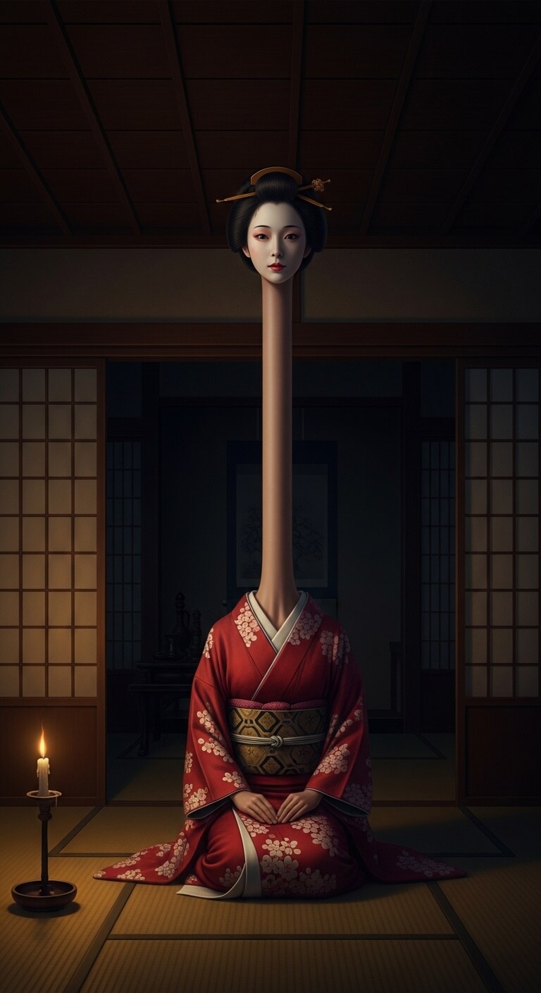 ろくろ首 | の人気AIイラスト・グラビア