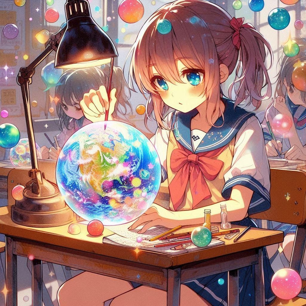 [Dalleさんで]○ートボールを作る女の子[ソートボール]