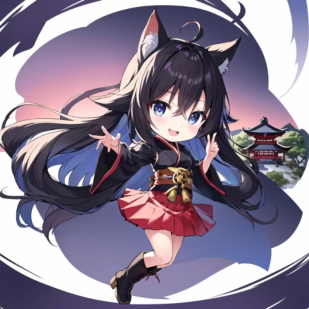ちびキャラ狐ちゃん
