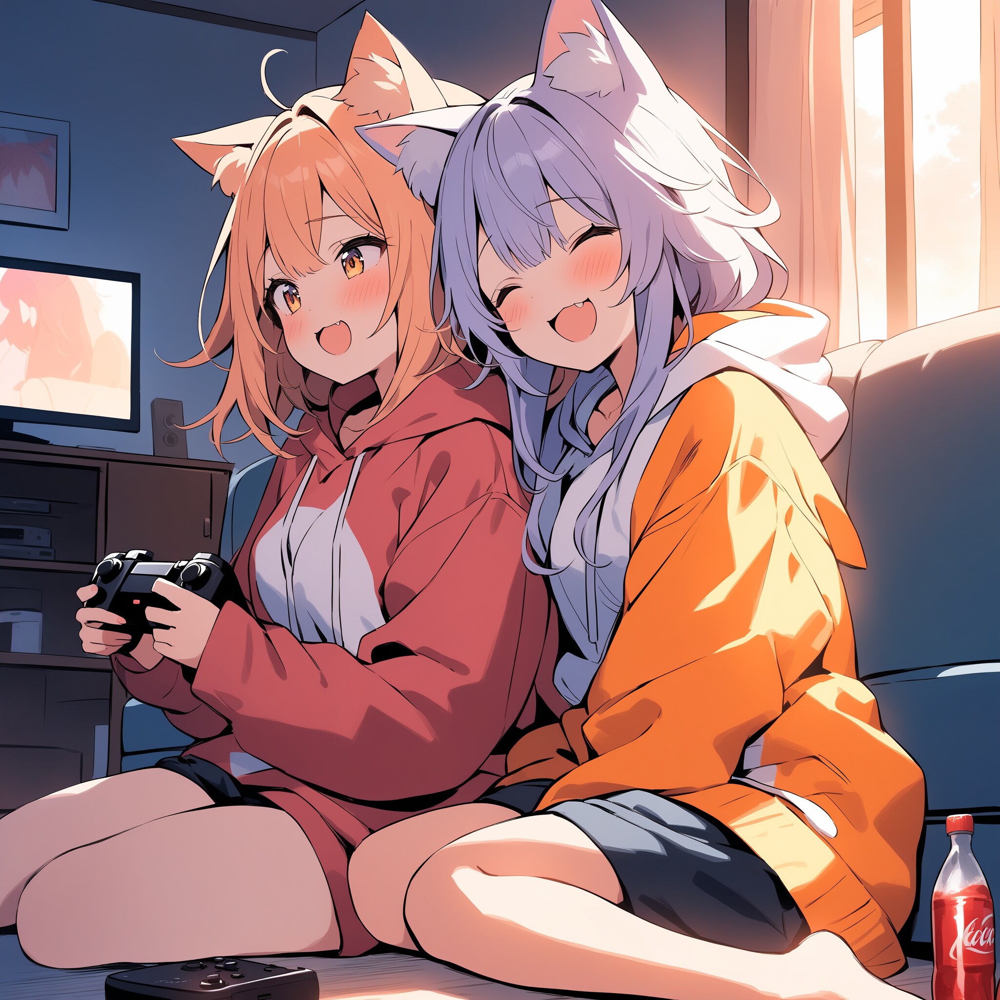 一緒にゲーム | の人気AIイラスト・グラビア