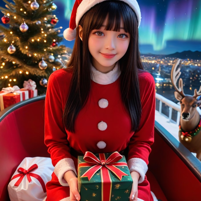 恋人がサンタクロース | の人気AIイラスト・グラビア