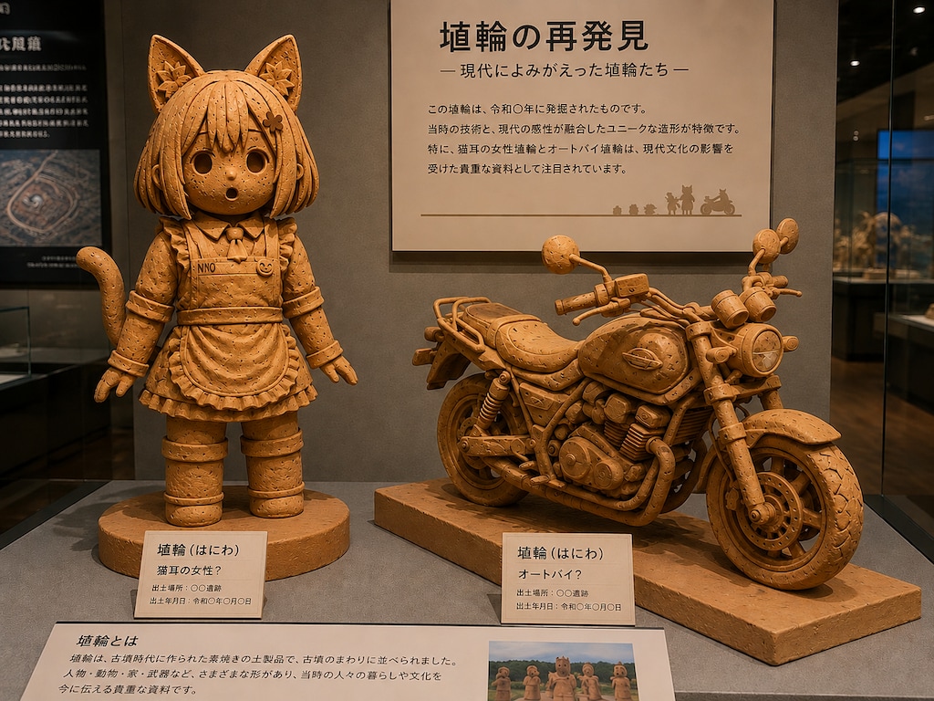 埴輪文化と猫耳メイド、そしてバイク