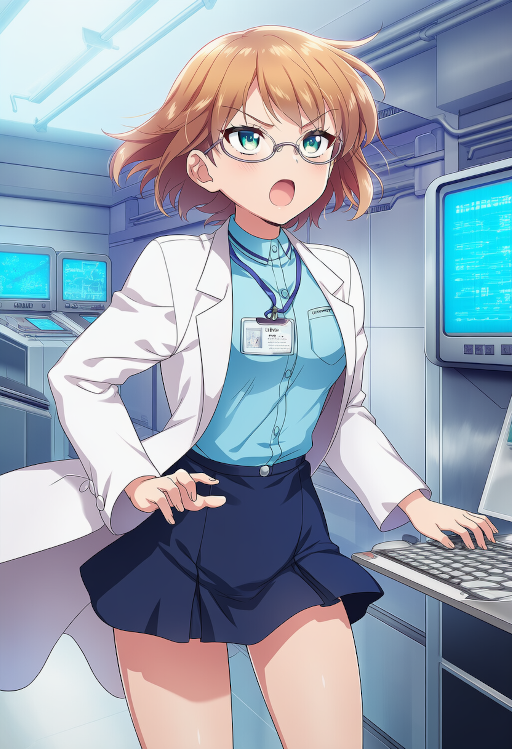 研究所の少女研究員