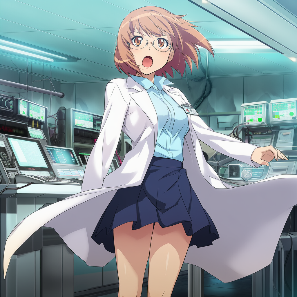 研究所の少女研究員