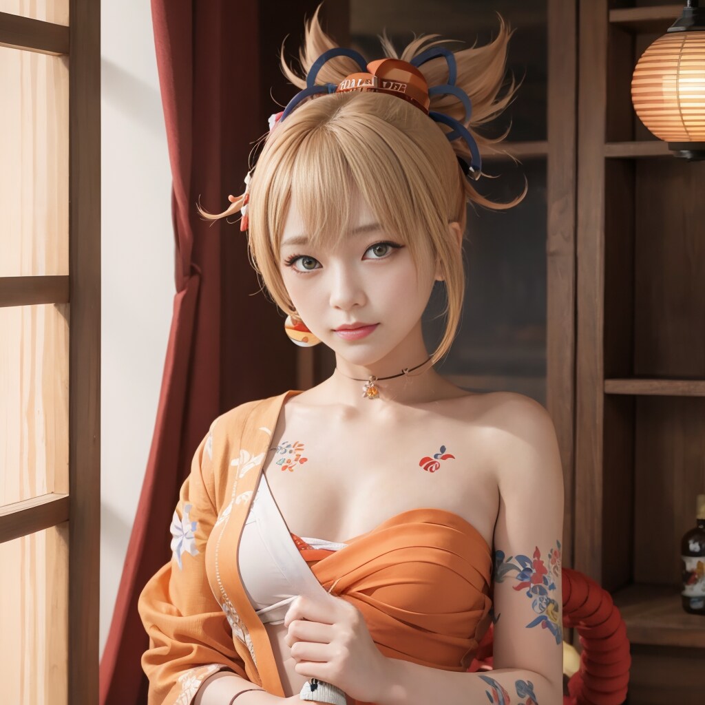 【原神　宵宮】コスプレ風イラスト