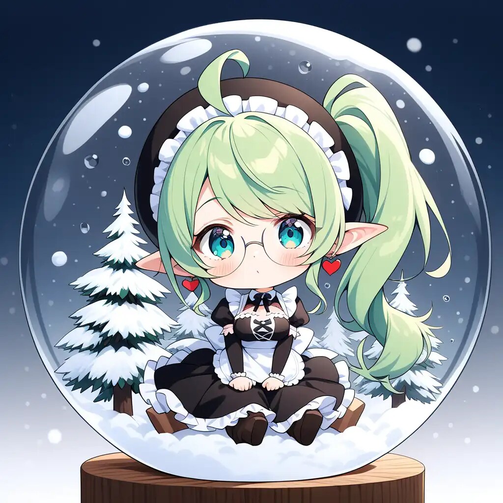 まだ秋だよ、でも雪の世界も好き！ | の人気AIイラスト・グラビア