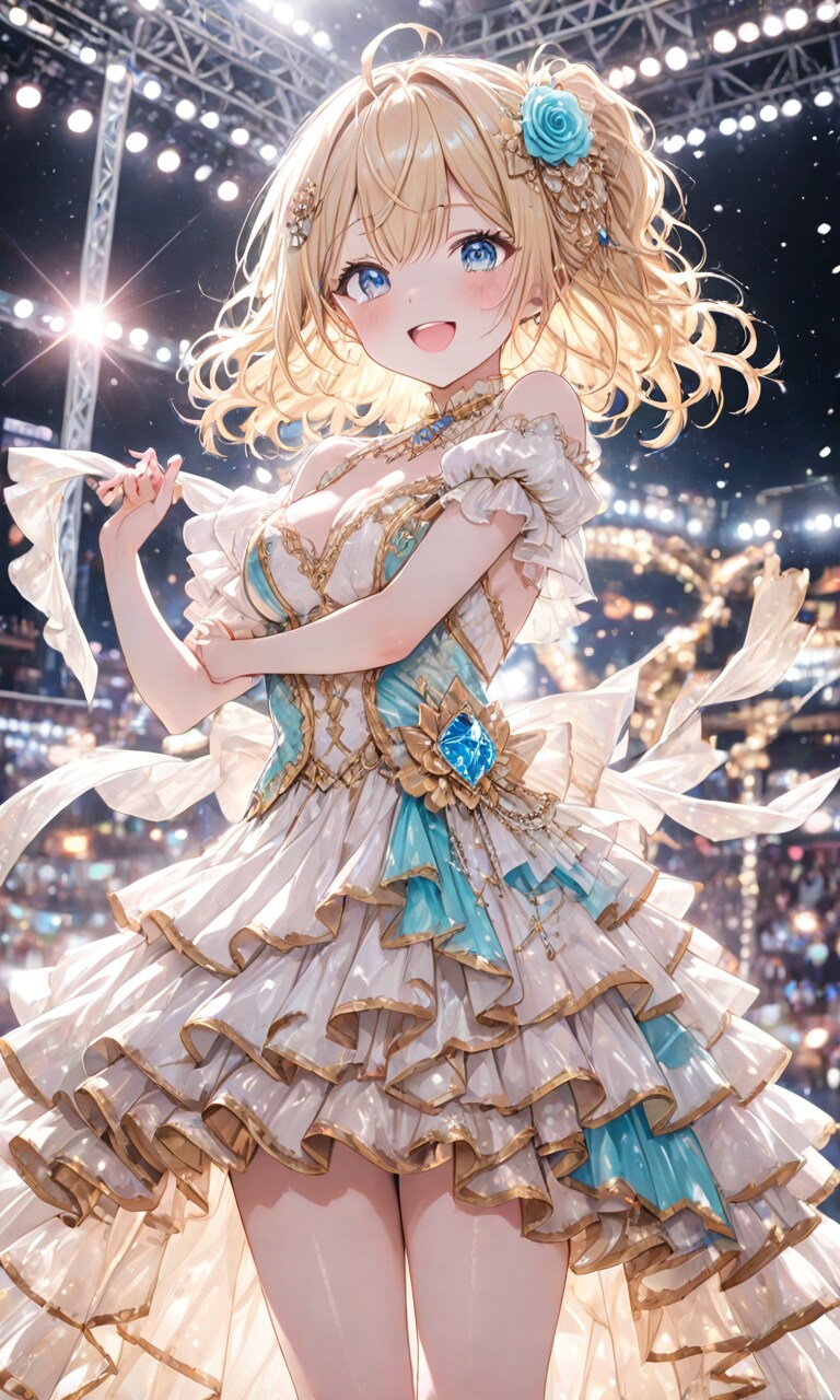 ドレスとステージとアイドルと
