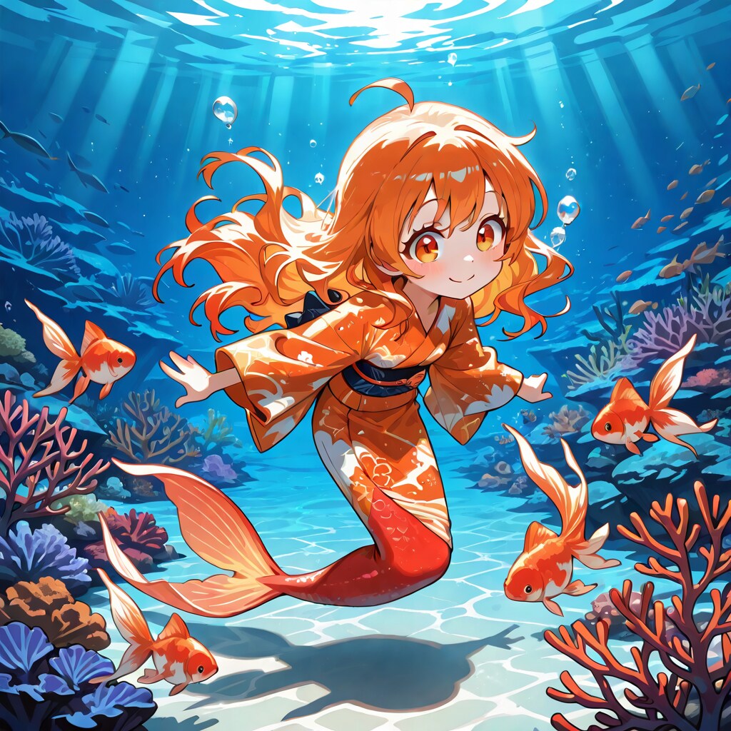 金魚ちゃん、海に行く。