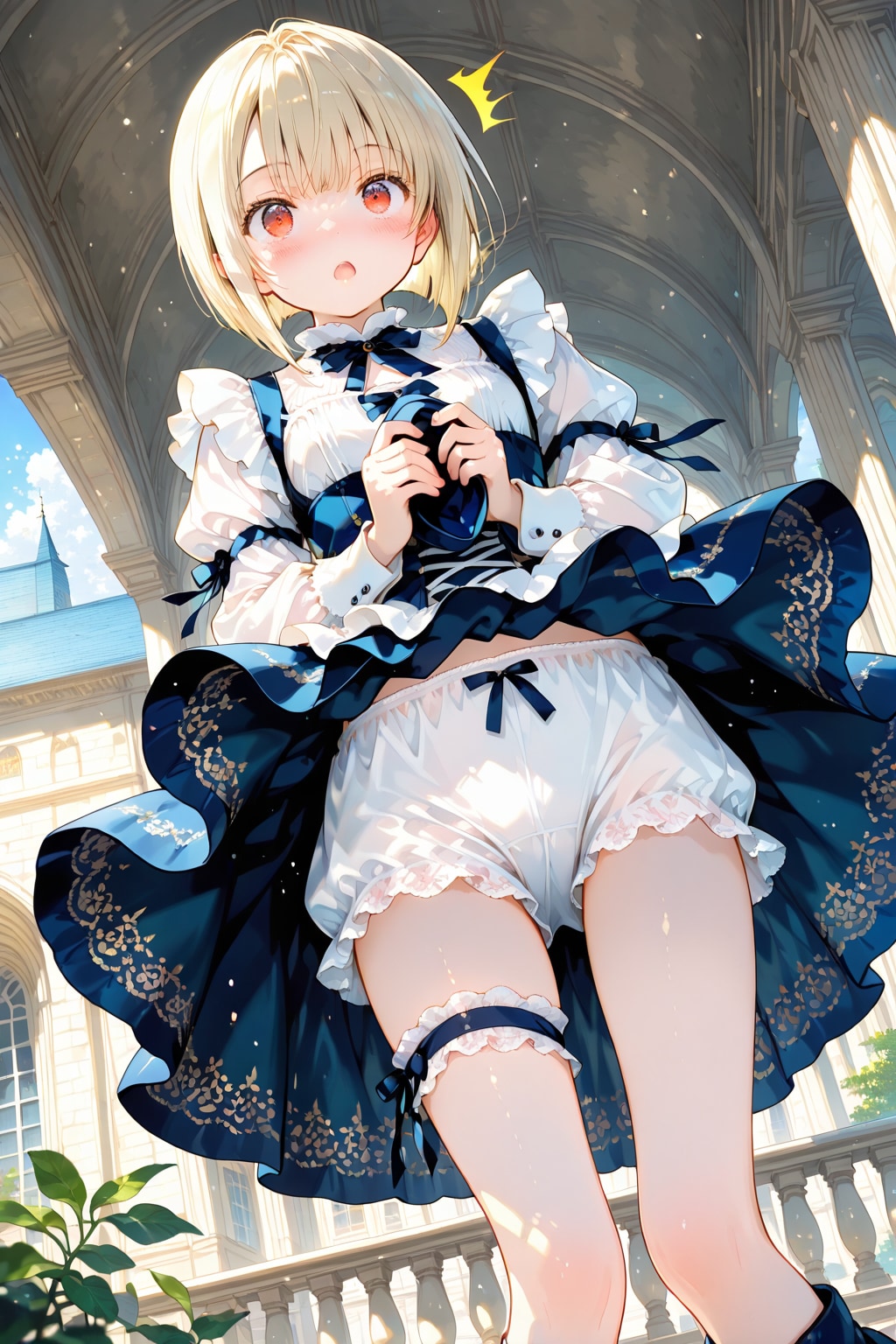 skirt blown