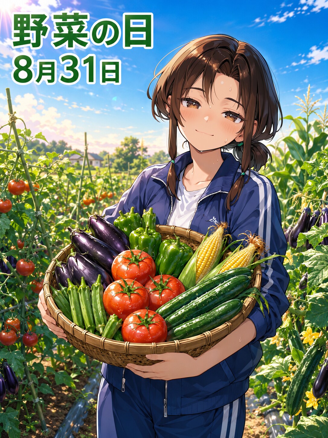 [今日は何の日 8/31] 野菜の日 | の人気AIイラスト・グラビア
