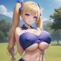 金髪ツインテ爆乳ちゃん 5枚目