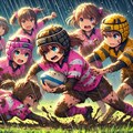 🏉泥まみれの女子ラグビー 116 5枚目