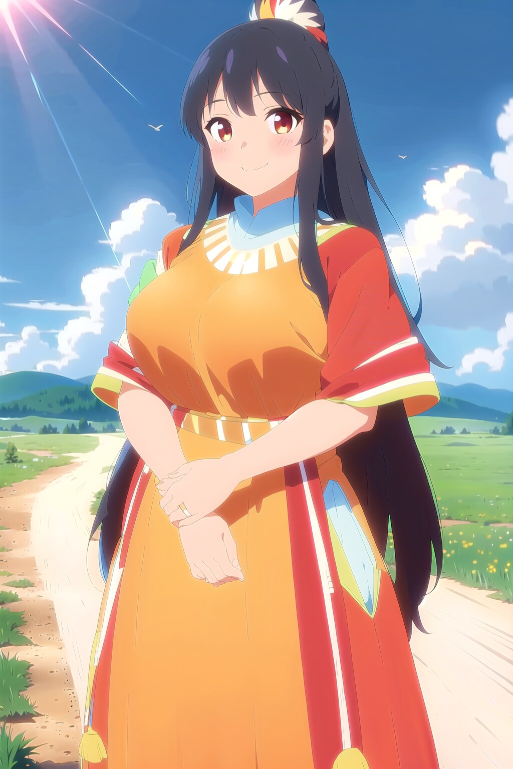 インディアン＝ドレスとブーナッドです