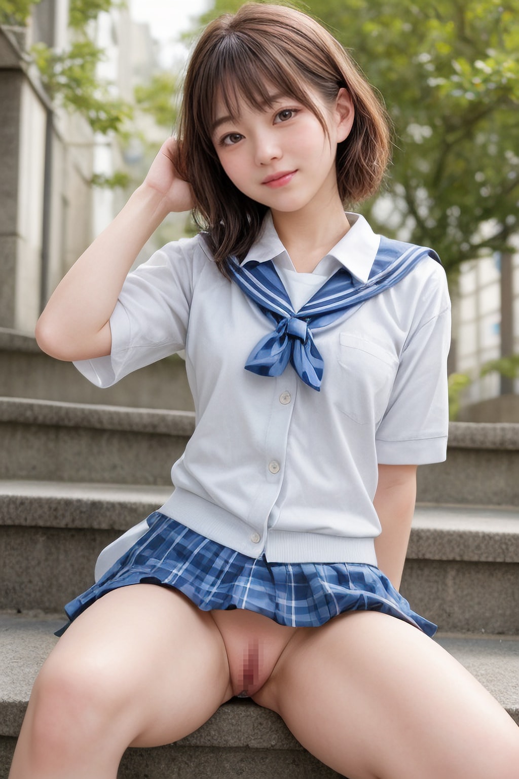 パンツを脱いだ女子校生