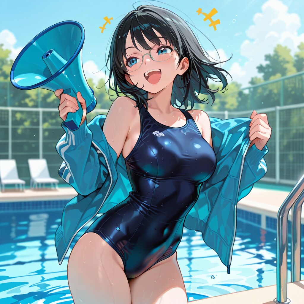 水泳大会の声援