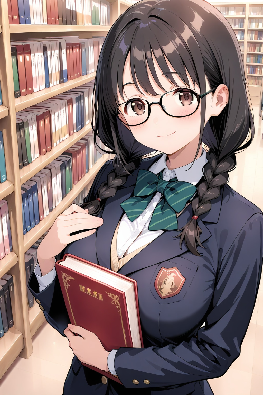 図書室とメガネ少女（HARPY）