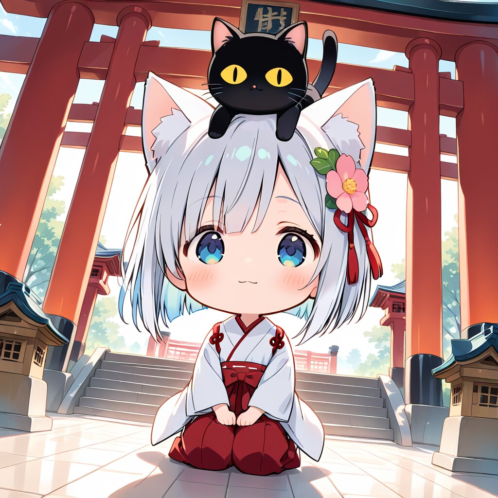 猫巫女様とクロネさんの謹賀新年