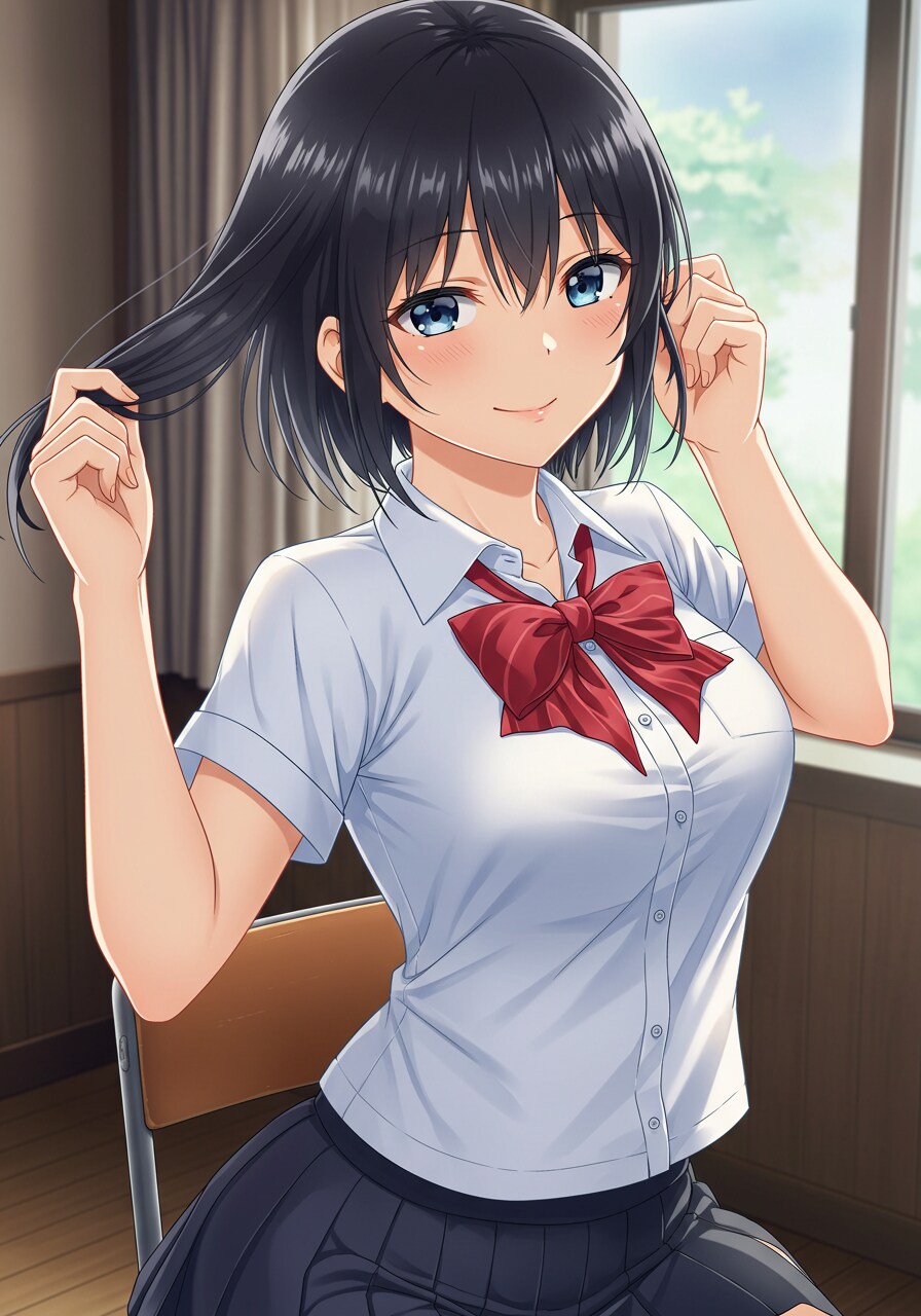黒髪女子高生